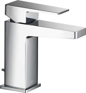 Mira Showers Honesty Square Bath Pillar And Single Lever Basin Chrome Taps