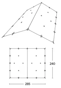 OEX Bush Pro Portable Folding Tent Tarp, Travel Accessories, Camping Equipment