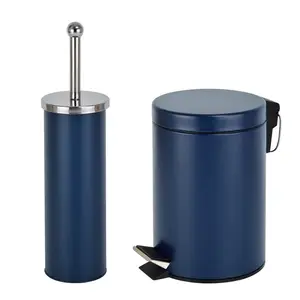 Mccabe 3 Litre Step On Rubbish Bin Matt Blue