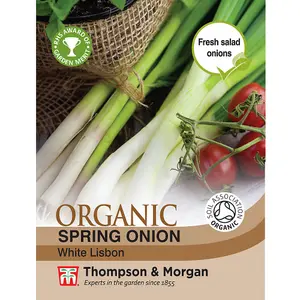 Organic Spring Onion White Lisbon 1 Seed Packet (400 Seeds)