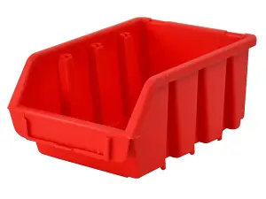 Faithfull Interlocking Storage Bin Size 3 Red 170 x 240 x 126mm FAITBBIN3