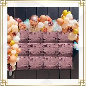 Pink Shimmer Sequin Wall Panels Backdrop, 30cm x 30cm