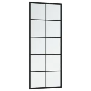 Mikayia Wall Mirror Black 100cm H x 40cm W