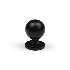 31mm Matt Black Cabinet Knob Dark Kitchen Cupboard Door Drawer Pull Handle Bathroom Bedroom Furniture Replacement Upcycle