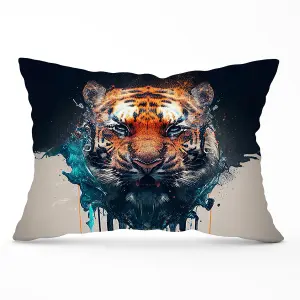 Tiger Face Splashart Cushions 33cm x 48cm