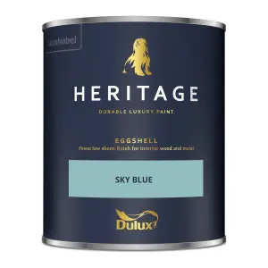 Dulux Trade Heritage Sky Blue Eggshell Wall paint, 750ml