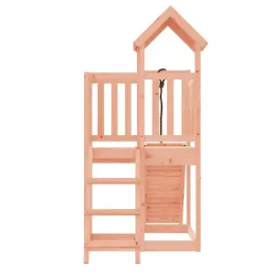 Berkfield Playhouse with Climbing Wall Solid Wood Douglas