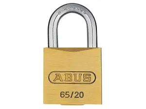 ABUS Mechanical 65/20mm Brass Padlock Keyed Alike 6204