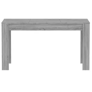 Gille Dining Table 140 x 74.5 x 76 cm Engineered Wood Grey Sonoma / Brown Oak