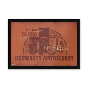 Official Harry Potter Hogwarts Apothecary Entrance Mat 40cm x 60cm dimension, Durable, Indoor Only