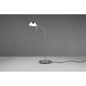 Luminosa Monza Modern Desk Task Lamp Nickel Matt 2300-3000-4000K - UK Stock