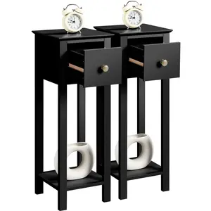  Side Table Set (Set of 2) Black