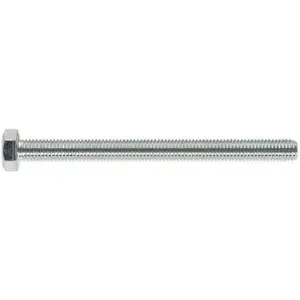 25 Pack M8 x 100mm Grade 8.8 Zinc Setscrews - Fully Threaded DIN 933