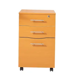 Denzel Under Desk Mobile Pedestal 3 Drawer Unit, Filing Cabinet