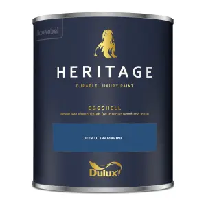 Dulux Trade Heritage Deep Ultramarine Eggshell Wall paint, 750ml