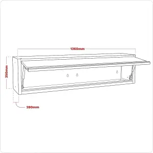 Sealey Modular Wall Cabinet 1360mm APMS68