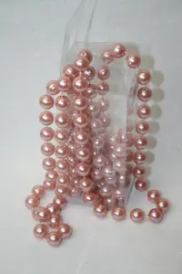 PRL B/CHAIN 3MX14MM - Pearl Bead Chain: 3m x 14mm: Rose Gold - Occasions -- Bulk