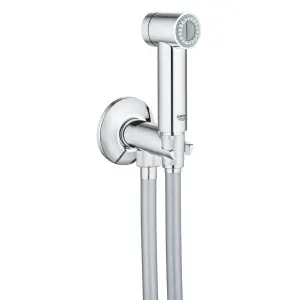 Grohe Sena Gloss Chrome effect Wall-mounted Single-spray pattern Shower head kit