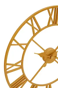 Interiors by Premier Vitus Gold Finish Wall Clock