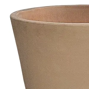 Verve Matt Brown Terracotta Plant pot (Dia) 40cm, (H)38cm, 43L