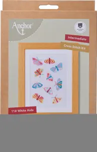 MOTH/BUTTERFLIES - Counted Cross Stitch Kit: Starter: Maggie Magoo: Moths & Butterflies - Anchor