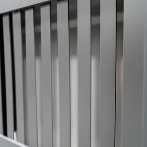 Grey Vertical Line Design Radiator Cover - Small