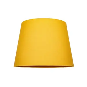 Traditional Linen Fabric Drum Shade for Pendant & Lampshade Yellow / 22cm H x 35cm W x 35cm D