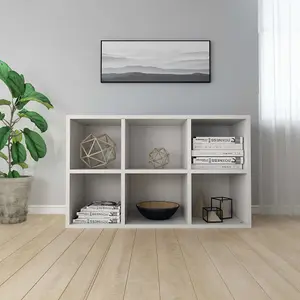 Berkfield Book Cabinet/Sideboard White 66x30x97.8 cm Engineered Wood