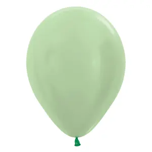 Amscan Sempertex Satin Solid Latex Balloons (Pack of 50) Green (One Size)