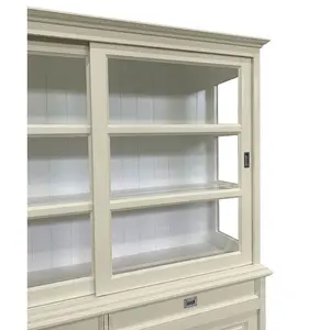 Stiles Display Cabinet Cream