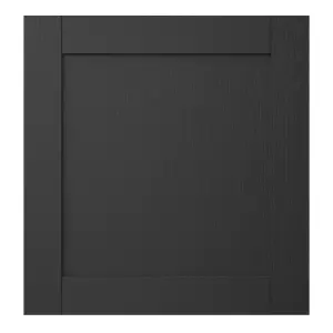 GoodHome Verbena Matt charcoal Shaker Appliance Cabinet door (W)600mm (H)626mm (T)20mm