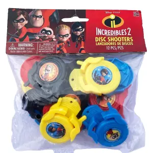 Incredibles 2 Mini Disc Shooter (Pack of 12) Multicoloured (One Size)