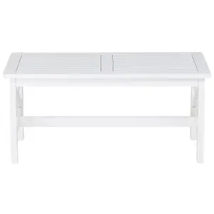 Garden Table Wood White BALTIC