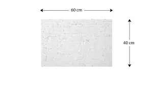 ALLboards Magnetic Boards MetalBoard WHITE BRICK, WHITE BRICK WALL 60x40cm a Magnetic Metal Poster for all types of magnets