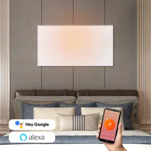 Mirrorstone 700W Nexus Wi-Fi Infrared Heating Panel With White Frame For Ceiling Installation (With Suspension Kit)