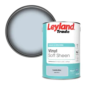 Leyland Trade Vinyl Soft Sheen Walls & Ceilings Emulsion Paint Twinkle Blue (PPG1165-2) - 5L