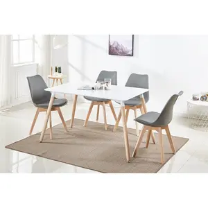 Nero Upholstered Dining Chair (Set of 6) Grey