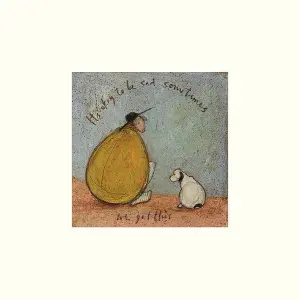 Sam Toft We Got This Print Blue/Brown/Yellow (30cm x 30cm)