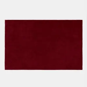 Brentfords Teddy Fleece Blanket Large Throw Over Bed, Wine - 200 x 240cm