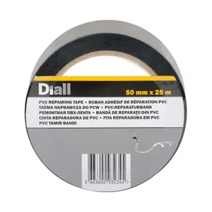 Diall Black Marking Tape (L)25m (W)50mm