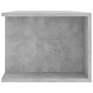 Berkfield TV Cabinet with LED Lights Concrete Grey 135x39x30 cm