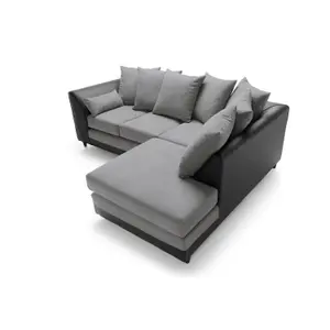 Dylan Corner Sofa Right Facing in Cool Grey