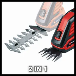 Einhell Cordless Grass And Bush Shears 3.6V 2 Quick-Change Blades for Grass and Hedges Rechargable GC-CG 3,6/70 Li WT