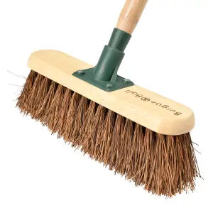 Burgon & Ball Straight Stiff Bassine Outdoor Floor Broom, (W)310mm