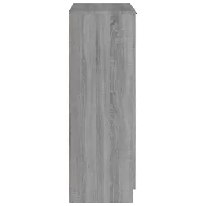 Berkfield Shoe Cabinet Grey Sonoma 59x35x100 cm Engineered Wood