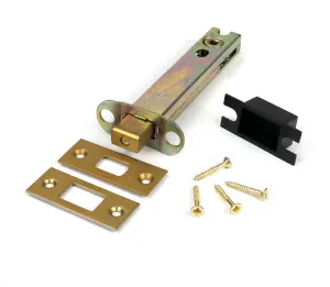 From The Anvil Satin Brass 5" Heavy Duty Tubular Deadbolt