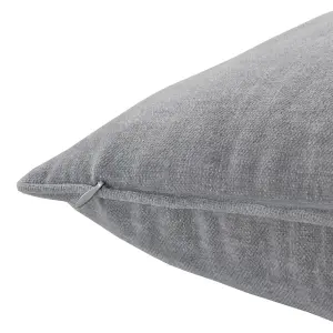 GoodHome Arntzen Grey Plain Indoor Cushion (L)55cm x (W)55cm