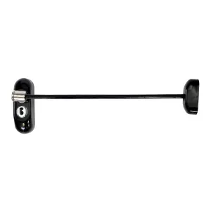 UAP Window Restrictor with Key - Window Safety Locks - 20cm Cable - All Types of Windows - 4 Locks - Black