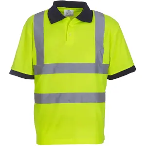 Yoko Hi-Vis Short Sleeve Polo Shirt / Mens Workwear