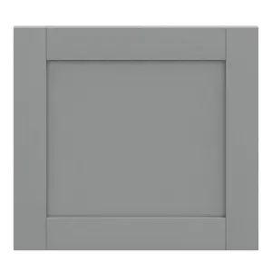 GoodHome Alpinia Matt slate grey wood effect Shaker Appliance Cabinet door (W)600mm (H)543mm (T)18mm